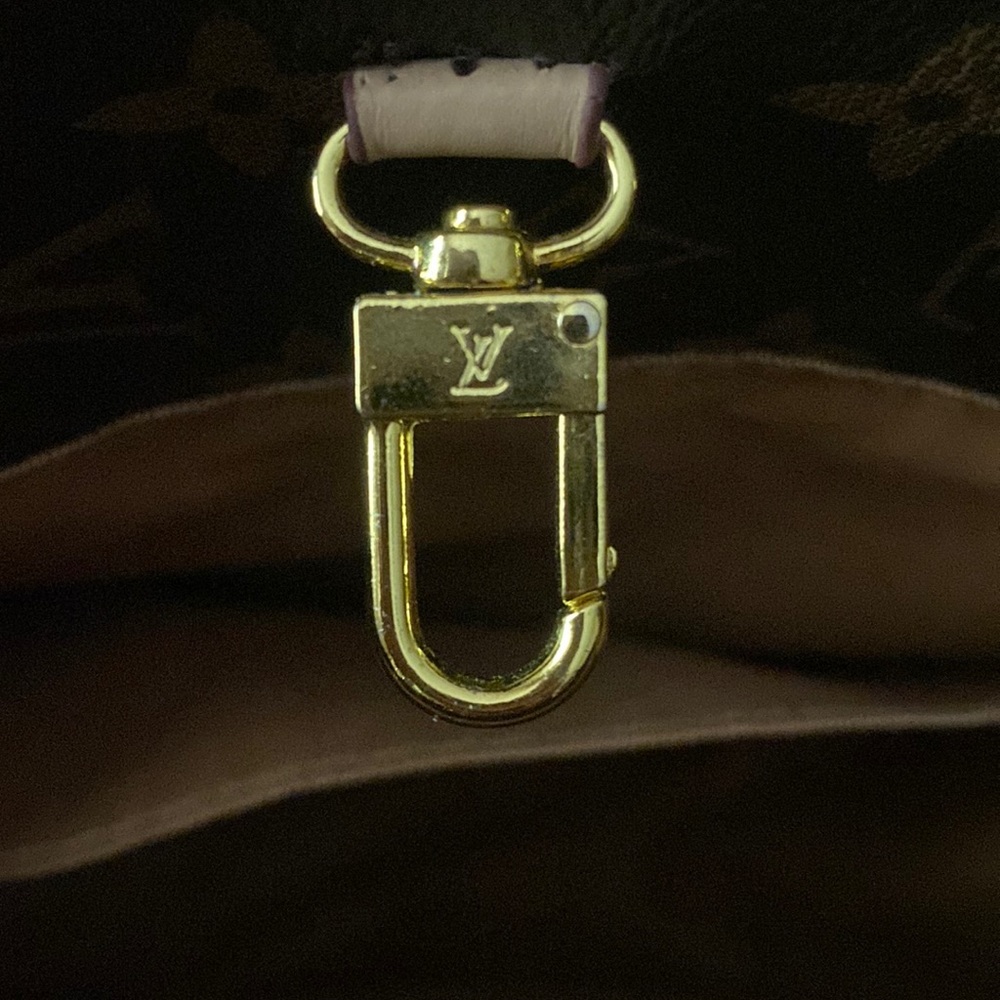 authentic Louis Vuitton bag, brown and pink